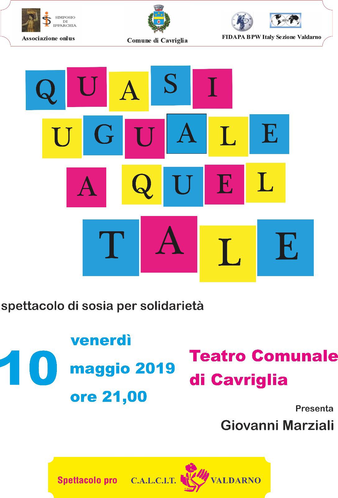 “Quasi uguale a quel tale”, una serata di risate per beneficenza