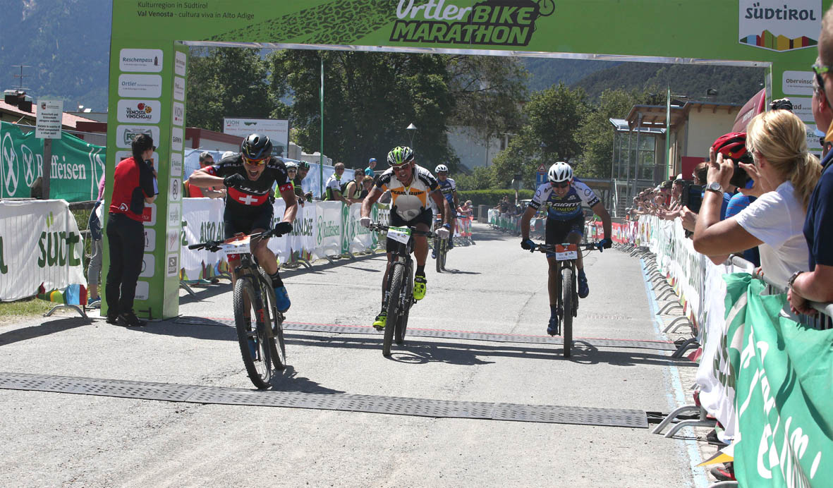 URS HUBER, UN FULMINE A CIEL SERENO! LA ORTLER BIKE MARATHON PARLA STRANIERO