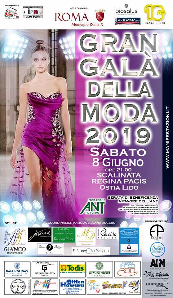 Sabato 8 giugno la 20a  edizione del Gran Gala della Moda di Carlo Senes