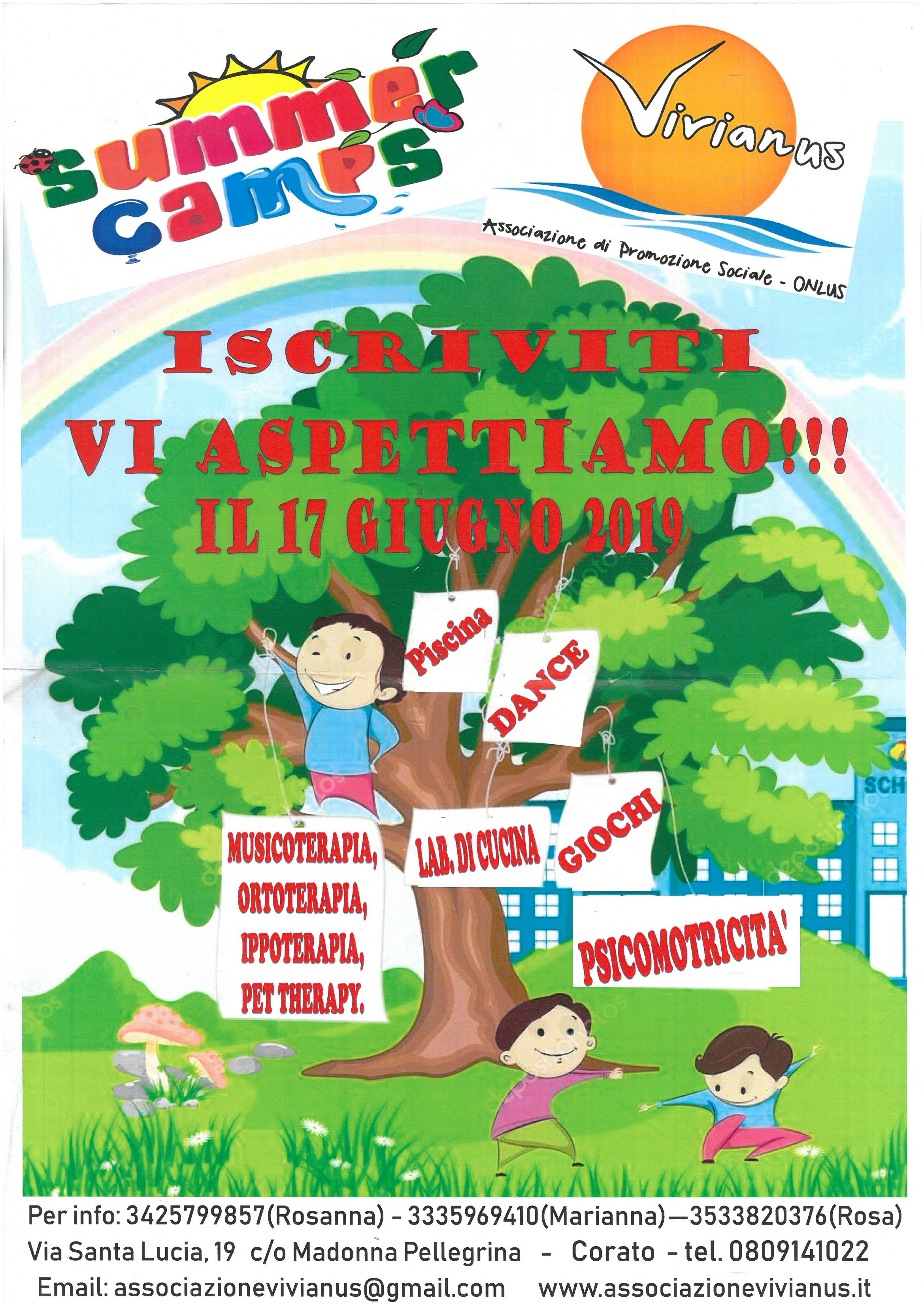 Estate con VIVIANUS: partecipa anche tu al Summer Camp 2019