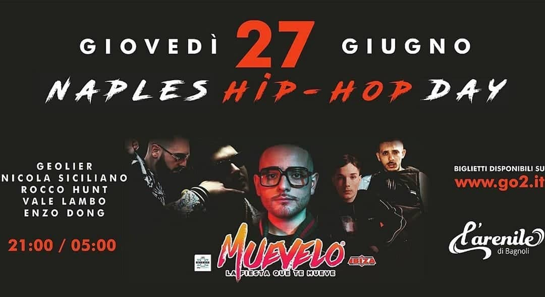 Naples Hip Hop Day, in arrivo la prima edizione il 27 giugno all’Arenile