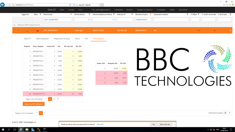 Invio telematico dei corrispettivi: la soluzione Sma.RT® di BBC Technologies tutela gli esercenti dai rischi amministrativi/penali