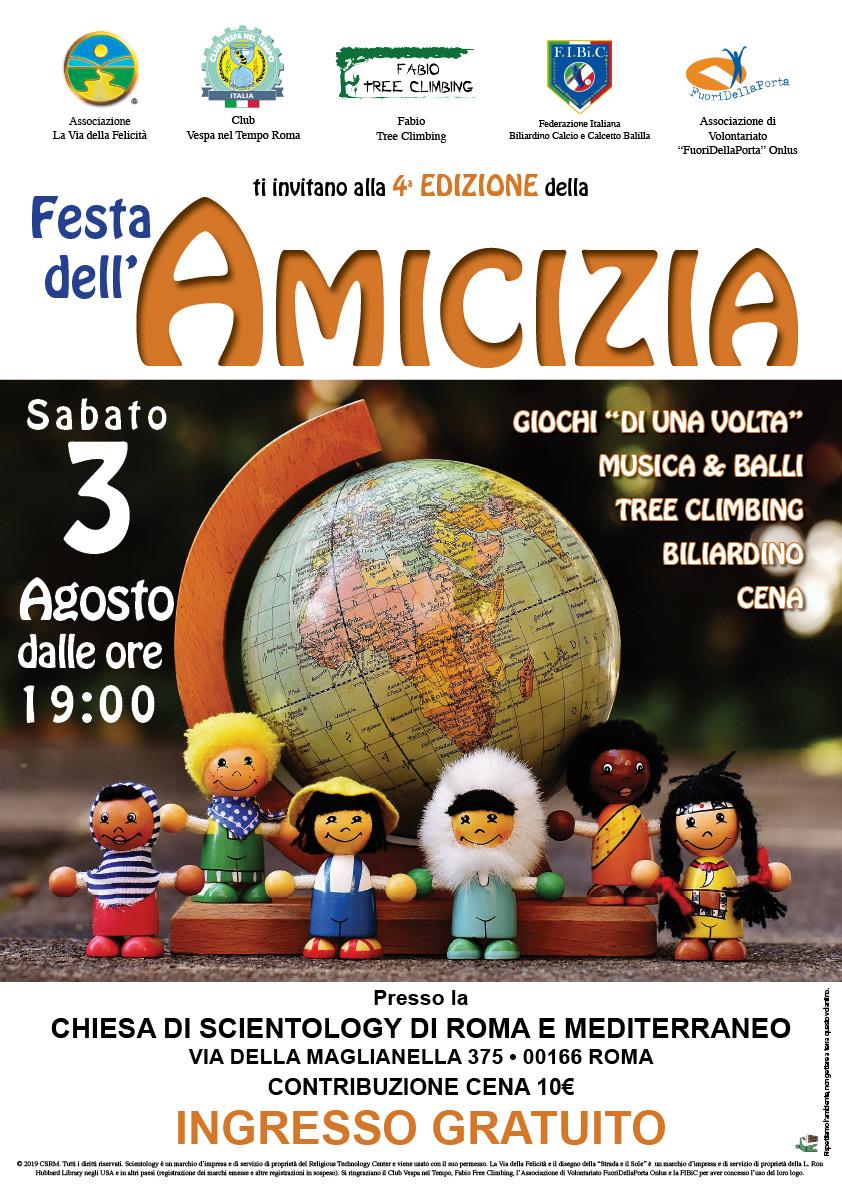 Ci siamo quasi al 4° anno della  “Festa dell’Amicizia”