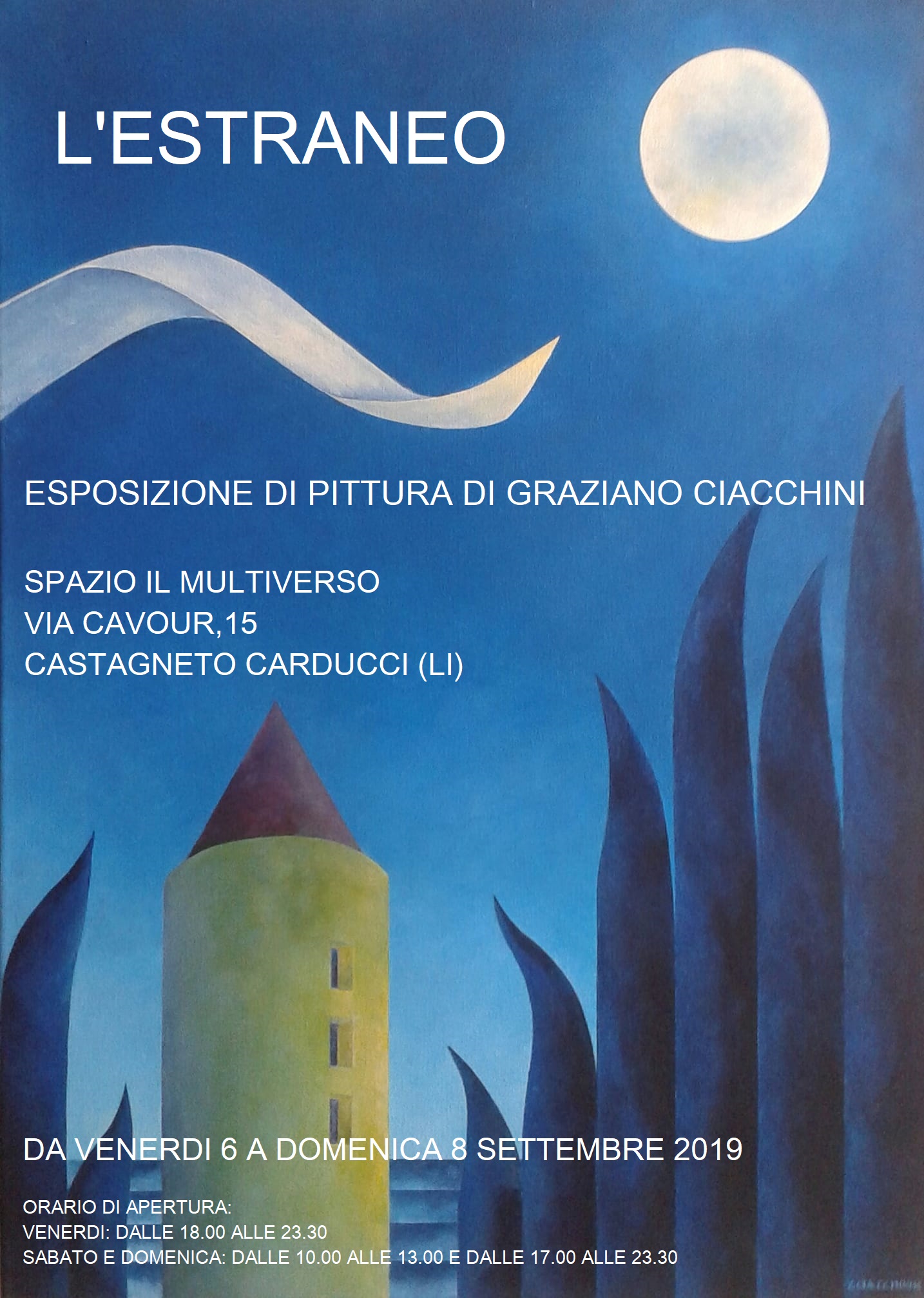 Dopo il successo di Bolgheri, Graziano Ciacchini si prepara per la mostra personale a Castagneto Carducci