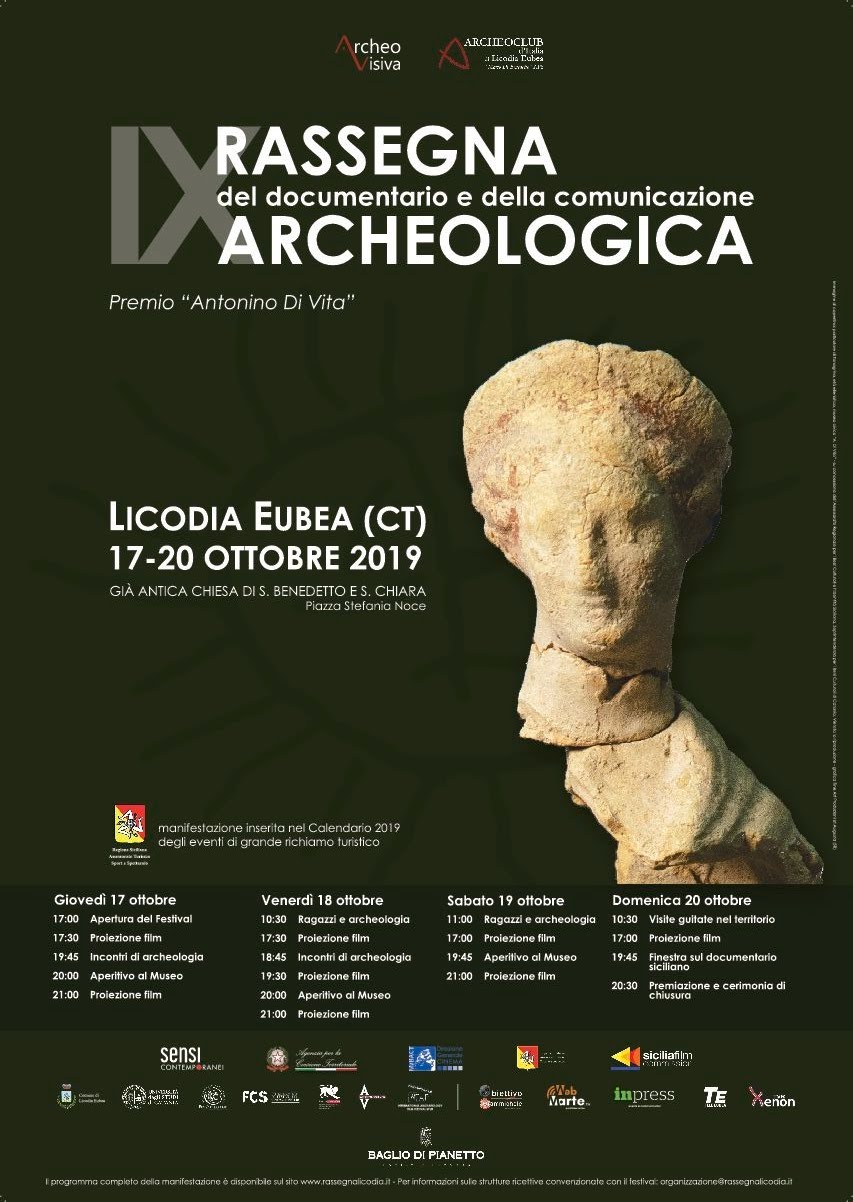 Dal 17 al 20/10 Licodia Eubea capitale internazionale del Cinema Archeologico con la IX Rassegna del Documentario e della Comunicazione Archeologica