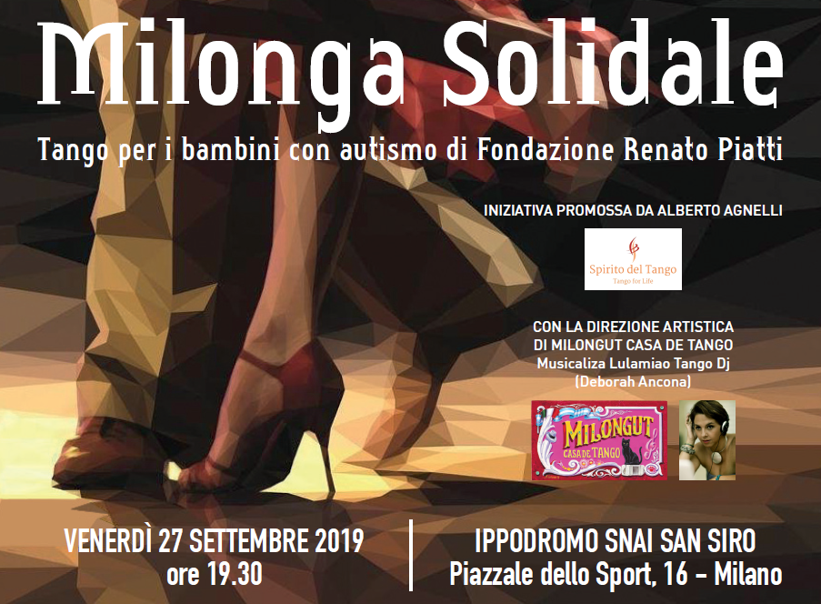 Ritorna l’appuntamento con la magia del tango:  La milonga solidale per aiutare i bambini con autismo di fondazione piatti