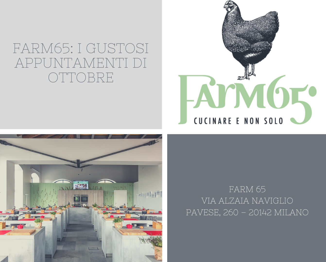 Farm65: i gustosi appuntamenti di ottobre