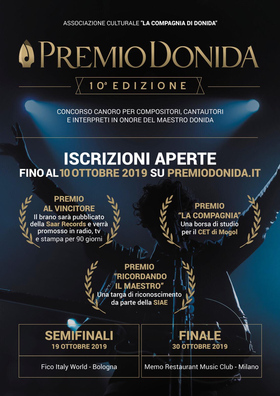 PREMIO DONIDA - 10 ° EDIZIONE