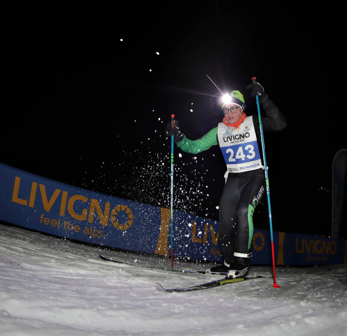 “LA SGAMBEDA” Ė ANCHE “MINI” A LIVIGNO. SCI DI FONDO IN NOTTURNA E GIOVANI A RACCOLTA