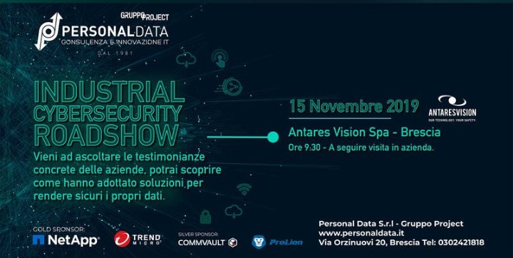 Personal Data, Gruppo Project: II appuntamento Roadshow 'Industrial IoT e Cybersecurity'