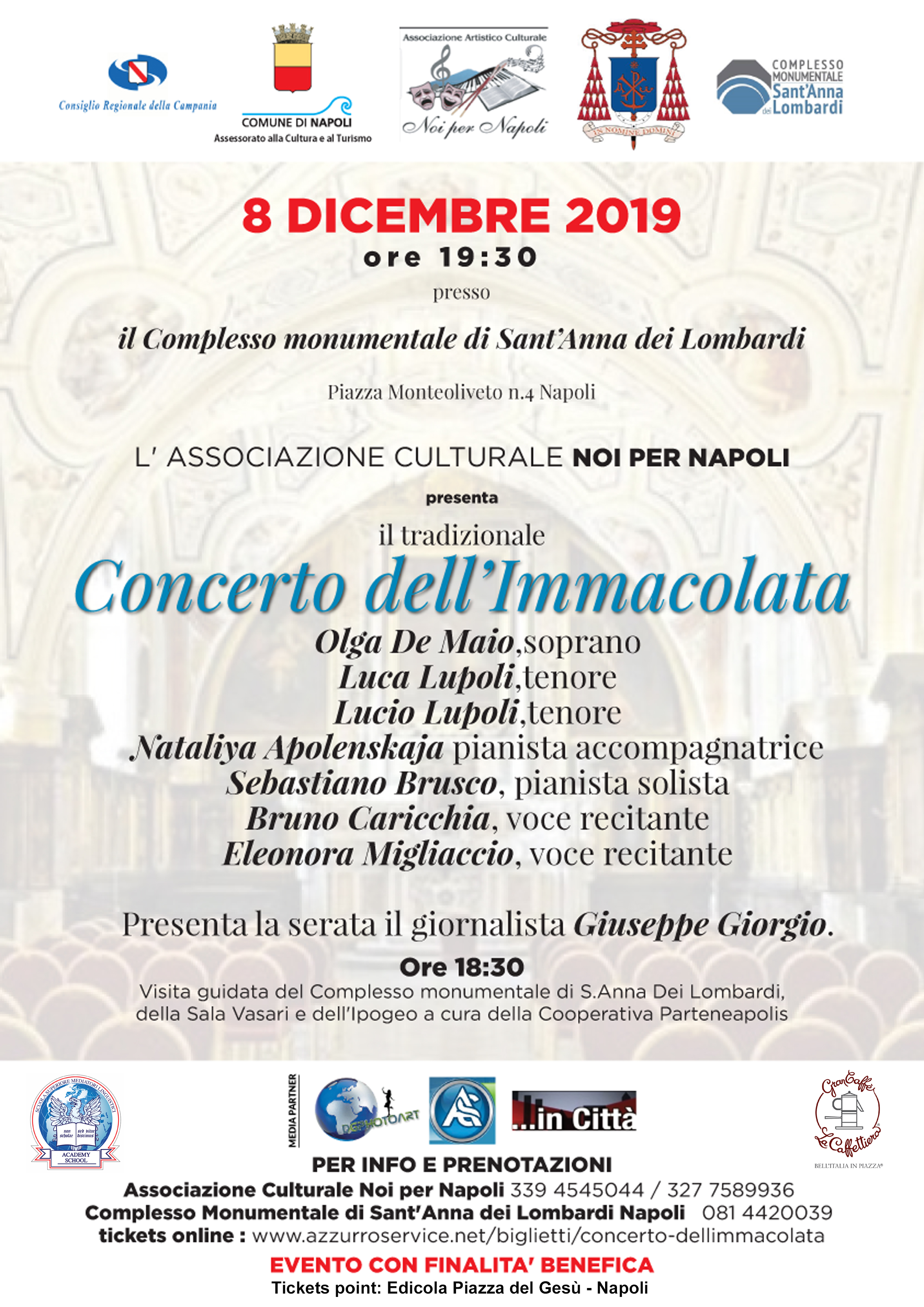 Noi per Napoli tra gli Eventi del Natale 2019 ed il Capodanno 2020