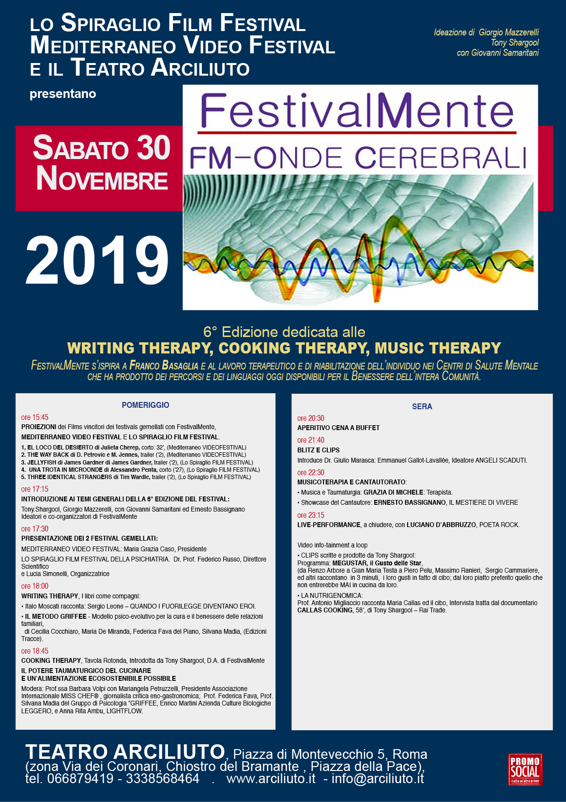 Al Via la 6ª Ed. di “FestivalMente FM – Onde Cerebrali - THE ART OF MIXING” - 