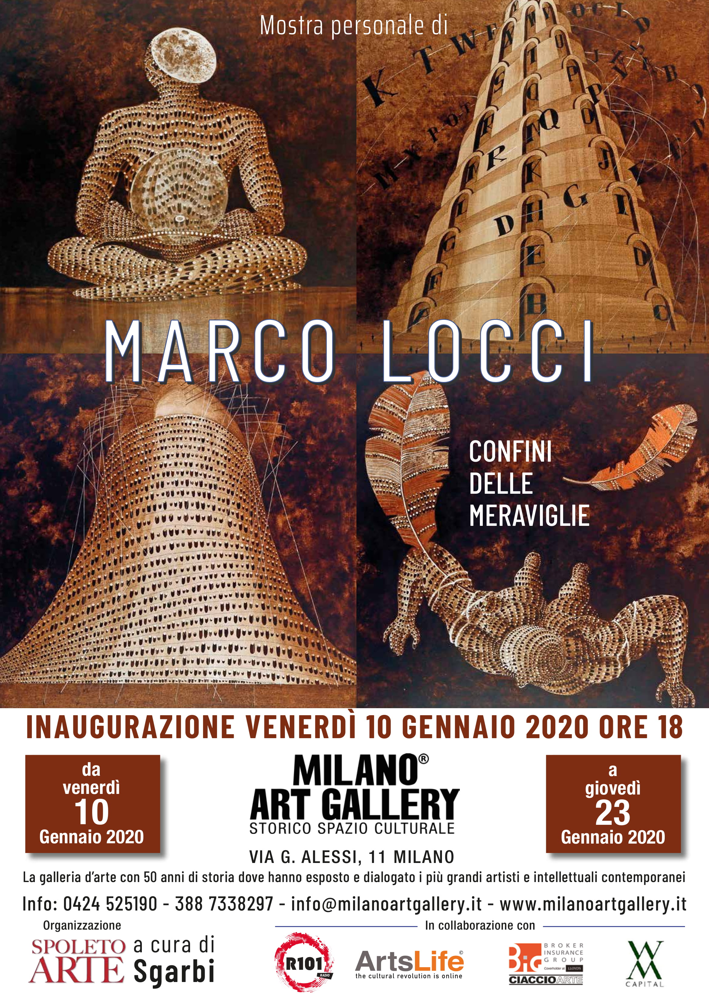 L’arte di Marco Locci alla Milano Art Gallery con I confini delle meraviglie