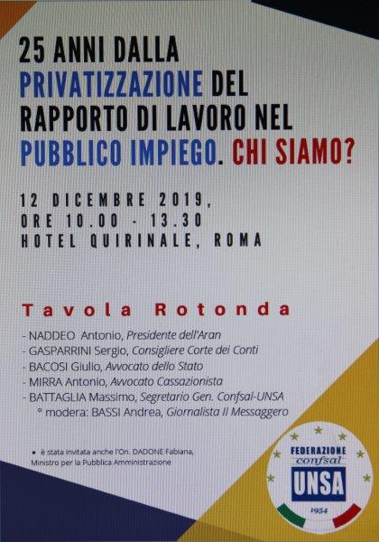 Lavoro pubblico, Battaglia (UNSA): 