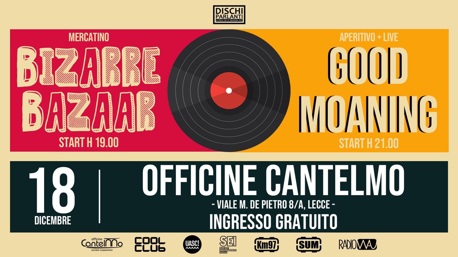 GOOD MOANING IN CONCERTO A LECCE PER LA SPECIALE EDIZIONE NATALIZIA DI DISCHI PARLANTI TARGATA RADIO WAU