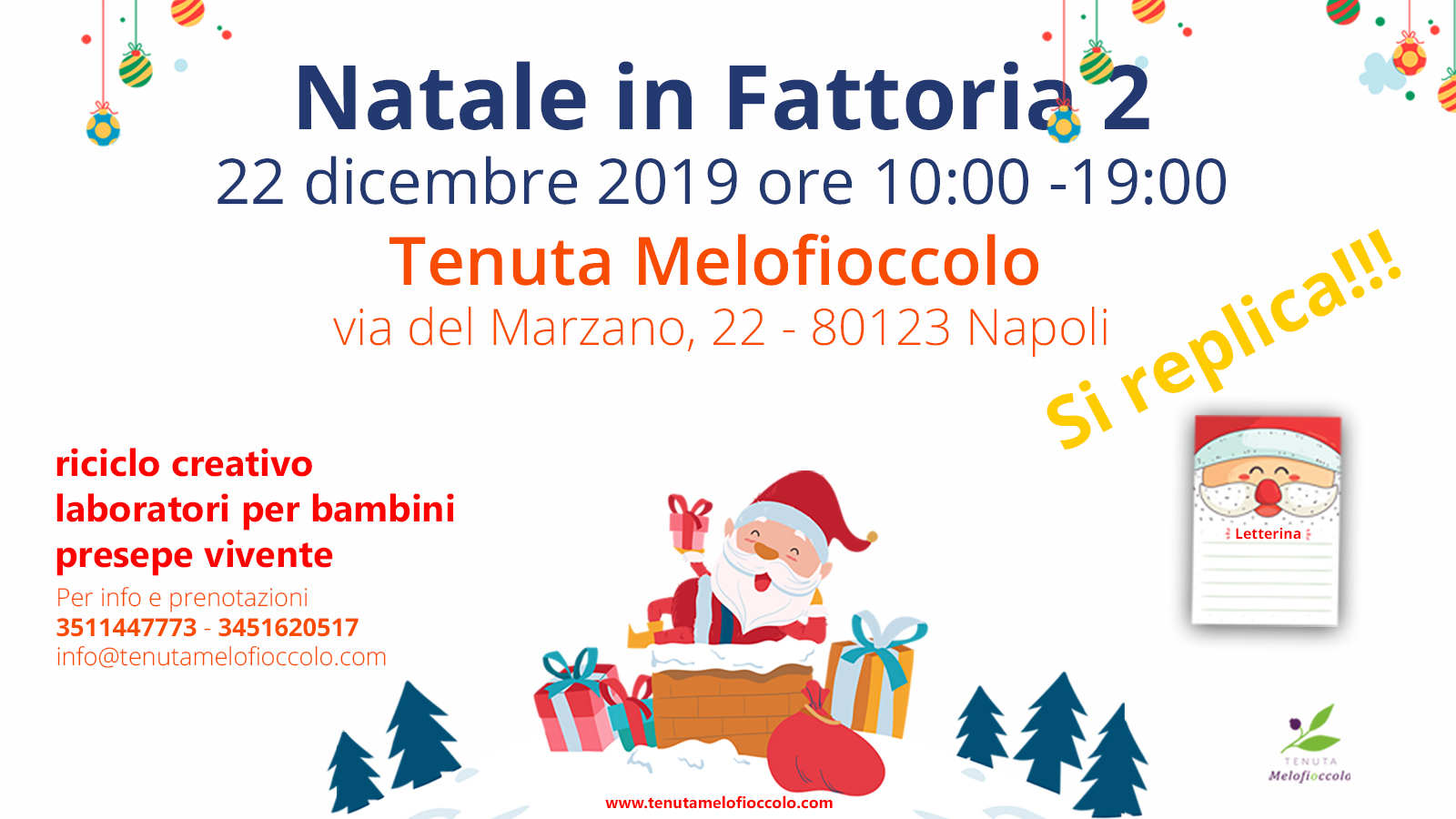 Natale in Fattoria 2 alla Tenuta Melofioccolo, si replica!