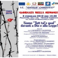 	Mariglianella: Venerdì 8 febbraio l’Amministrazione Comunale partecipa alla “Giornata della Memoria” presso l’I. C. “G. Carducci”.