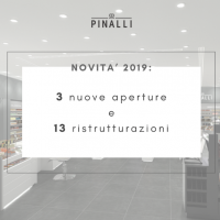 Pinalli Novita’ 2019: 3 nuove aperture e 13 ristrutturazioni