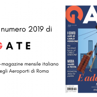 Da questo mese il mensile GATE  presente negli aeroporti di Roma nella sua veste completa