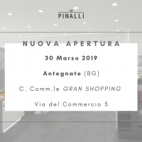 Nuova apertura Pinalli 30 Marzo 2019 – Antegnate (BG)