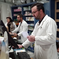 Lavori in corso alla farmacia “Campo di Marte”