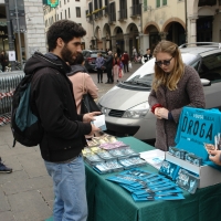 Mondo Libero dalla Droga in Piazza delle Erbe a Padova