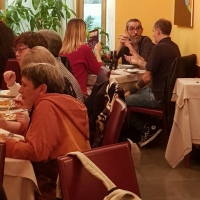 I Fumettisti del Comicon a Cena da Umberto Ristorante per gustare le specialità del menu a fumetti