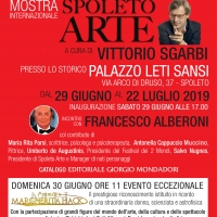 Francesco Alberoni alla mostra di Spoleto Arte a cura di Vittorio Sgarbi