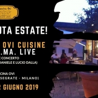 Questa sera cena à la carte a Cascina Ovi (Segrate) e PiGiaMa in concerto per dare il benvenuto all’estate