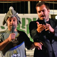 Due coppie comiche nel bosco per una notte di eco-cabaret