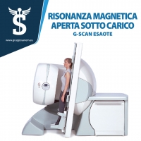 Risonanza magnetica aperta sottocarico in piedi G-SCAN installata al Sanem 2001  