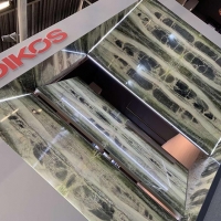 ANTOLINI RIVESTE LE ARCHITETTURE DI INGRESSO DI OIKOS A CERSAIE 2019 - LA PIETRA NATURALE PROTAGONISTA DI UNO STAND CHE DIVENTA GIOIELLO