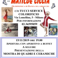 Vernissage di dipinti e ceramiche per l’olimpionica della danza sul ghiaccio Matilde Ciccia