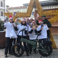  La via della felicità, in versione natalizia, come augurio di Buon Natale per i cittadini di Senigallia