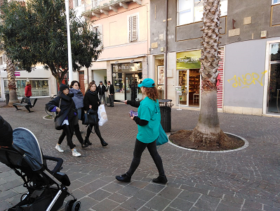   A San Benedetto del Tronto ancora prevenzione con 600 opuscoli messi nelle mani delle persone