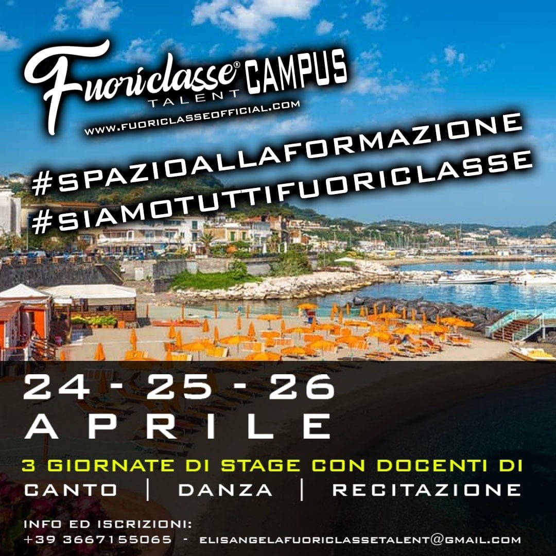 Fuoriclasse Talent Campus.  Tre giorni di Stage ad Aprile 2020. Al via le iscrizioni.