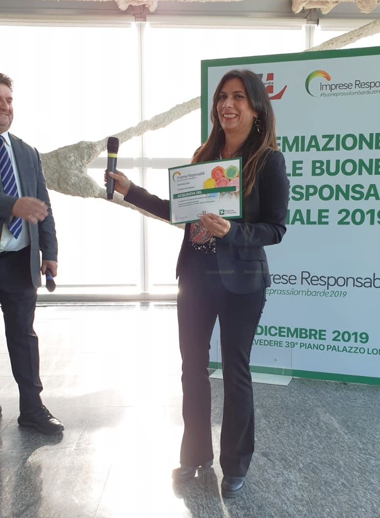 Acquaviva premiata con l’Oscar per le buone prassi di responsabilità sociale 