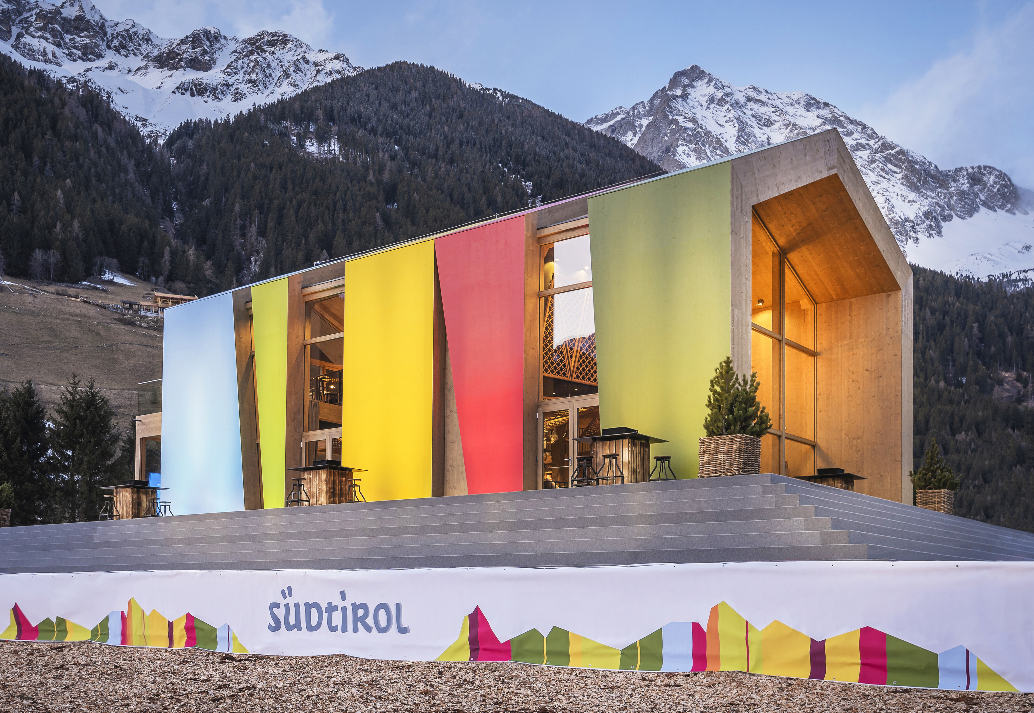 Rubner Haus:  realizzata la Südtirol Home per il campionato del mondo  di biathlon ad Anterselva