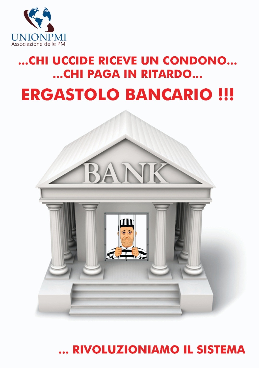 Ergastolo bancario: Union Pmi lancia una raccolta firme per condonare arretrati di 5 rate