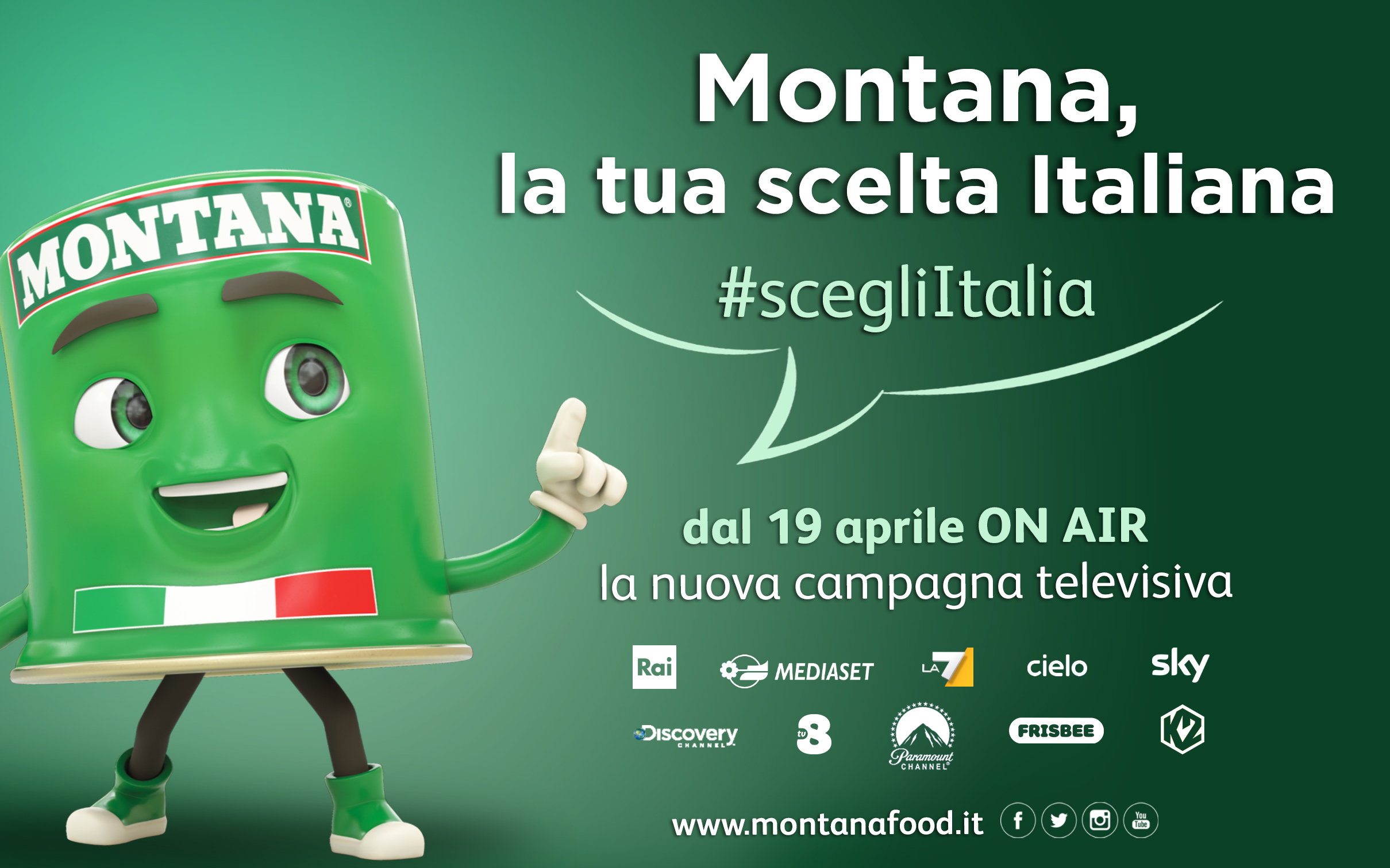 MONTANA ritorna on air a sostegno delle produzioni italiane #scegliItalia