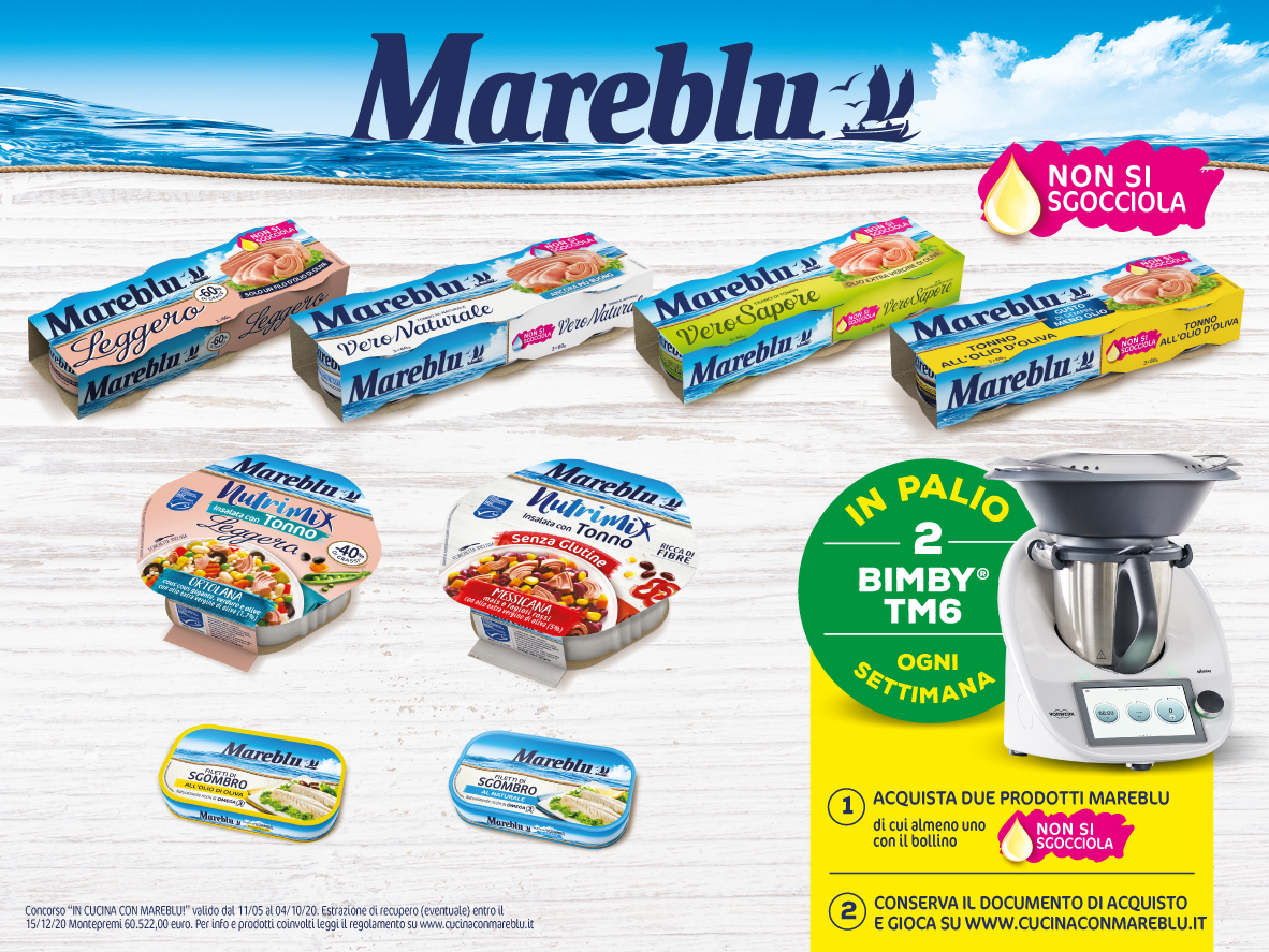 Al via dall’11 maggio il nuovo concorso “In cucina con Mareblu!” 