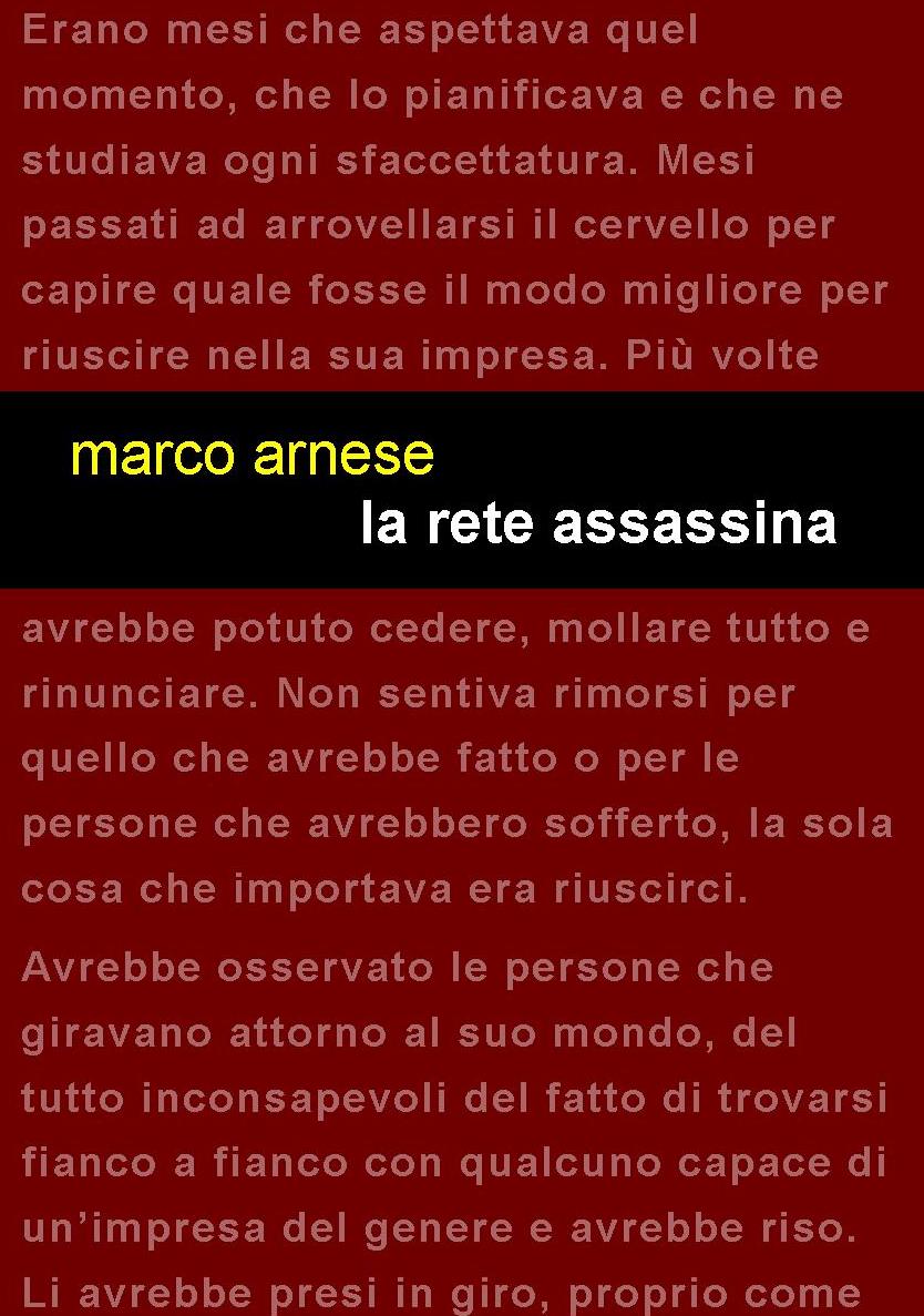 Esce oggi il romanzo giallo di Marco Arnese 