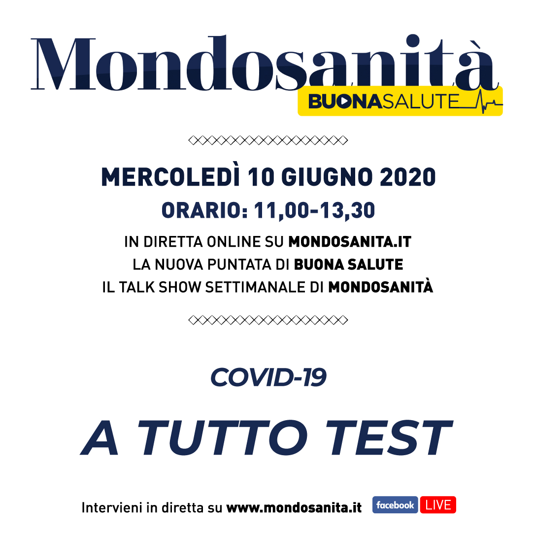 COVID19: “Test sierologico e tampone: come quali, quando e perché farli? Parola agli esperti”