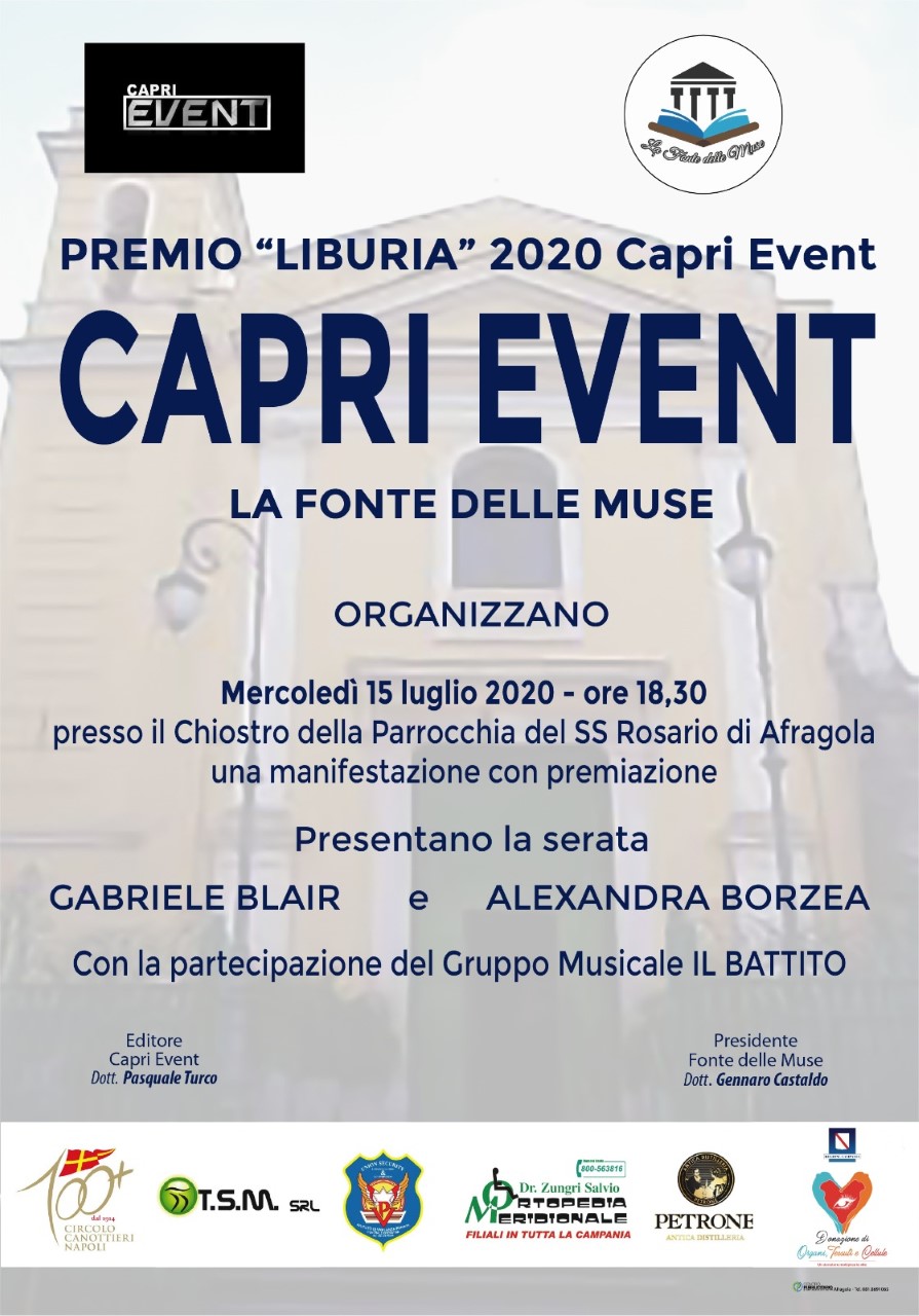 Pronti al taglio del nastro per il “Premio Liburia 2020 Caprievent”