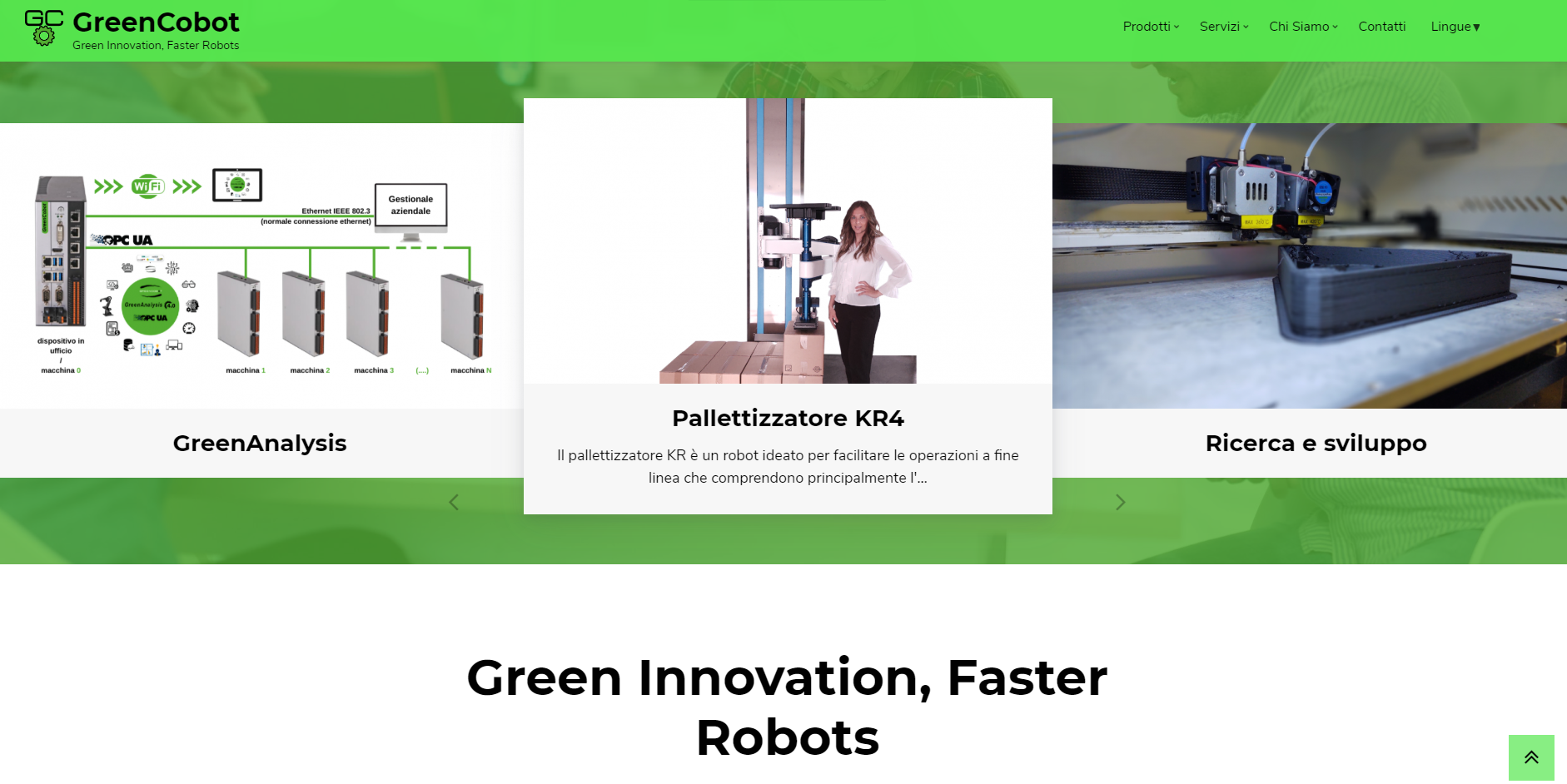 È online il sito di GreenCobot: robotica per l’industria del futuro