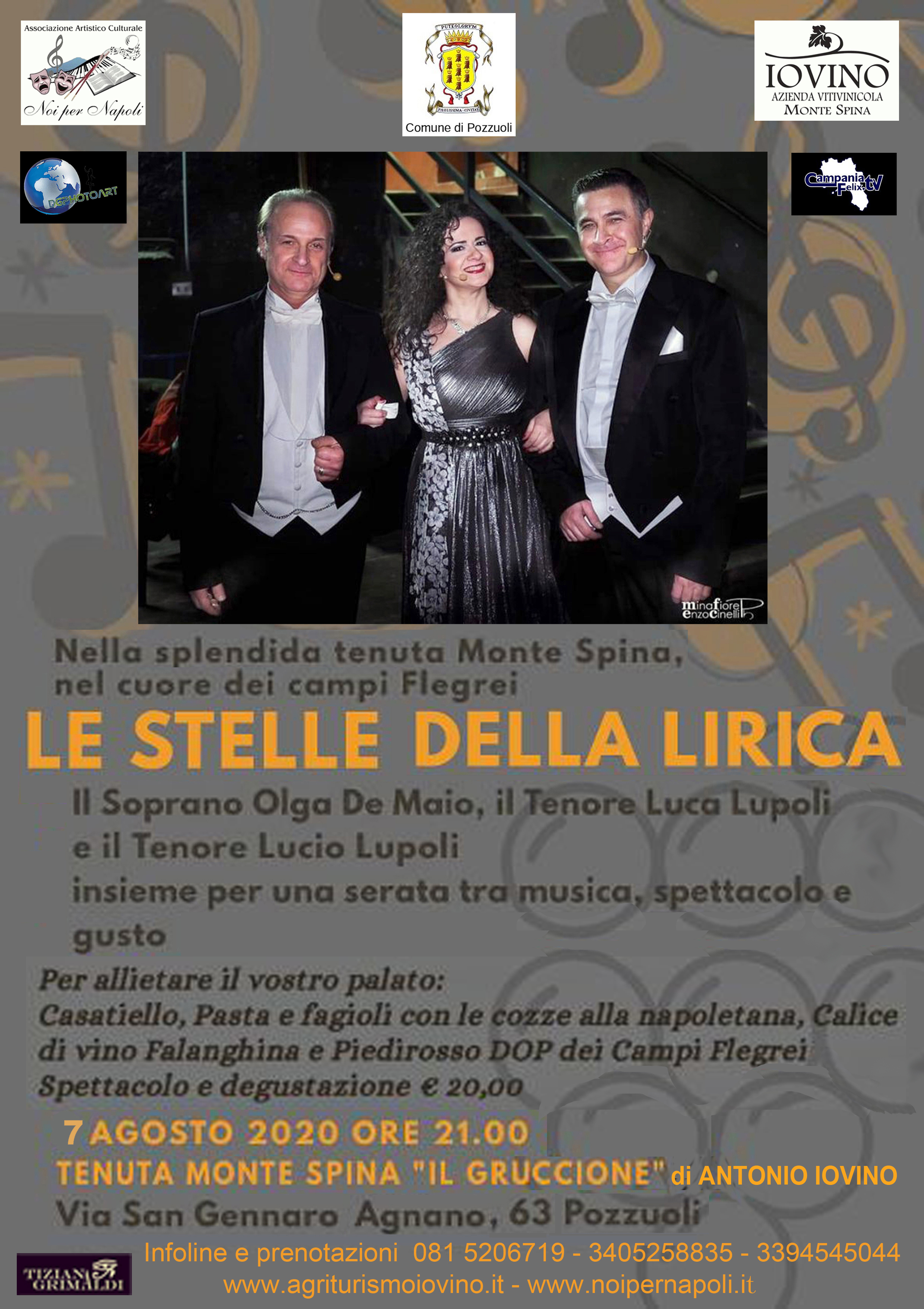 Le Stelle della lirica per una serata tra musica, spettacolo e gusto 