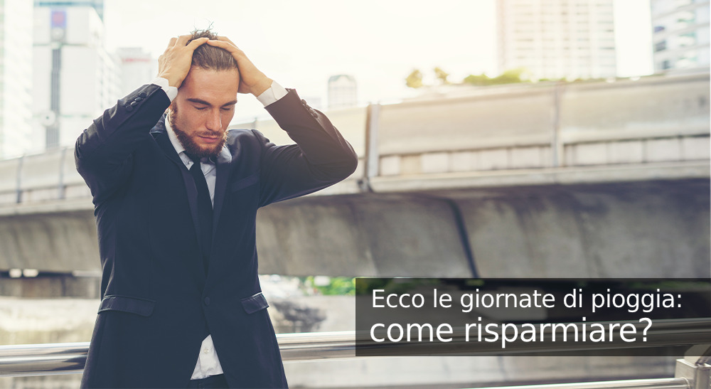 Ecco le giornate di pioggia: come risparmiare?