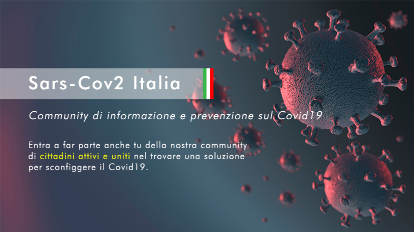 Nasce Sars-Cov-2 Italia: community di informazione e prevenzione sul Covid19