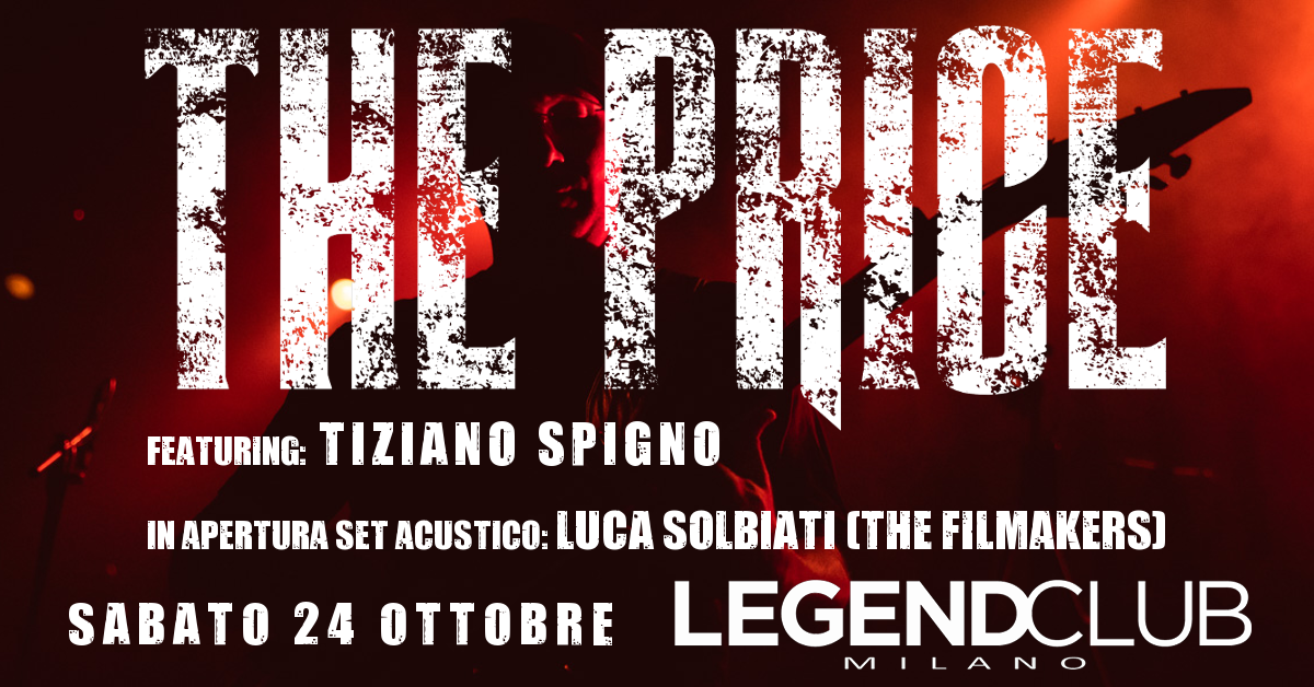 THE PRICE live al Legend Club di Milano