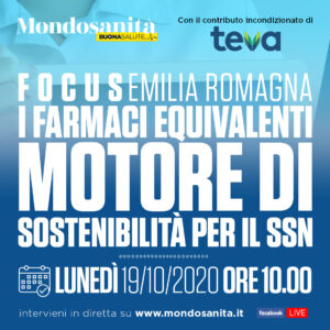 Focus I farmaci equivalenti motore di sostenibilità per il SSN - Bologna, 19 Ottobre 2020 - ORE 10